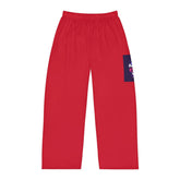 Men's Red Pajama Pants — 'Be So Happy You Look Good' Pocket Graphic