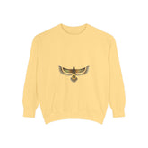 Egyptian Falcon Sweatshirt — Golden Horus Graphic Crewneck