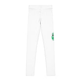Youth Leggings - Branded White Activewear with Global Logo