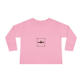 Toddler Long Sleeve Tee — Blue Globe Logo Kids Shirt