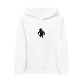 Kids Embroidered Globe Hoodie — Small 'Be Kind. Be Global.' Design