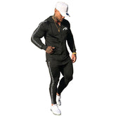 Mans Casual Fashion Sportswear Suit Gym Fitness Tracksuit Hoodies Long Sleeve