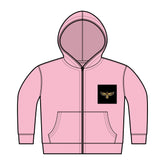 Toddler Fleece Zip Hoodie with Small Front Logo