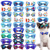 20PCS Dog Bow Tie Summer Fashion Pet Grooming Accessories Handmade Adjustable Collar Bowties for Dogs and Cats Pet Product