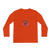 Youth Long Sleeve Tee - "Fearless Competitor" Pink Mascot Sports Shirt
