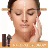 Professional Eyebrow Seal Shaping Set Pen Waterproof Makeup Pen Female Lasting Perfect Eyebrow Template and 10 Templates and Bru