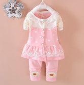 BibiCola Baby Girls Clothing Sets Toddle Tracksuits Kids Tops Pants 2pcs Tracksuits Kids Girls Clothes Baby Girl Clothes Set