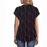 Womens Autumn Short-Sleeve Shirt Top