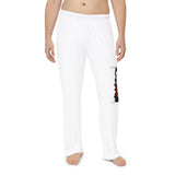 Men's Pajama Pants with 'Alpha Global' Logo — Cozy White Lounge Sleepwear