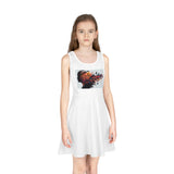 Girls' Sundress with 'Altira Global' Logo — Sleeveless Twirl Dress