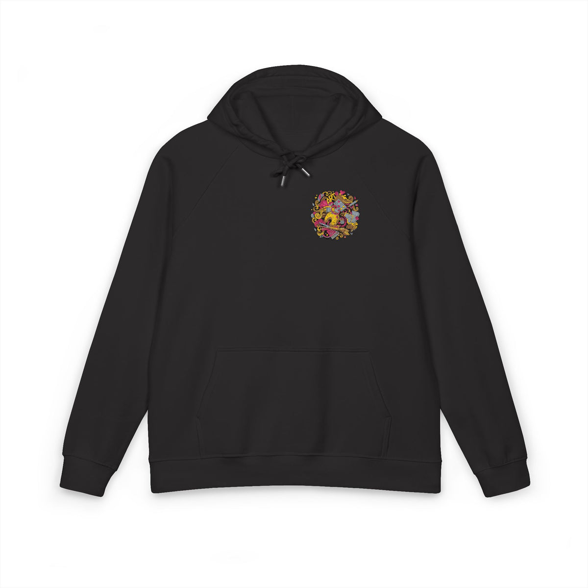 Floral Peace Embroidered Hoodie