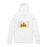 City Skyline Hoodie Tee — Colorful New York Skyline Graphic