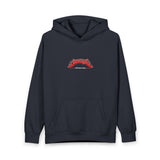 Hoodie — Minimal Red Script Logo Pullover