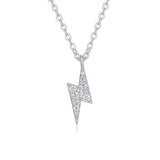 Set With Top-quality Moissanite, This Luxurious And Fashionable Light Luxury Trend Jewelry Necklace Pendant Is Made Of S925 Silver Electroplated With Platinum