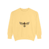 Egyptian Falcon Sweatshirt — Golden Horus Graphic Crewneck