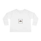 Toddler Long Sleeve Tee — Blue Globe Logo Kids Shirt