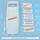 5 in 1 Multi-Functional Vegetable Chopper Onion Chopper Food Chopper Kitchen Mandoline Slicer Veggie Dicer Cutter