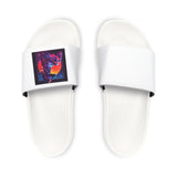 Youth White Slide Sandals — Removable Strap Casual Pool & Beach Slides