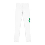 Youth Leggings - Branded White Activewear with Global Logo