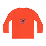 Youth Long Sleeve Tee - "Fearless Competitor" Pink Mascot Sports Shirt