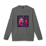 Retro Neon Cyberpunk Cat Crewneck Sweatshirt