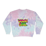 Tie-Dye Sweatshirt — 'Urban Soul' Graffiti Retro Crewneck