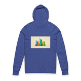 City Skyline Hoodie Tee — Colorful New York Skyline Graphic