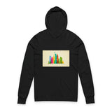 City Skyline Hoodie Tee — Colorful New York Skyline Graphic
