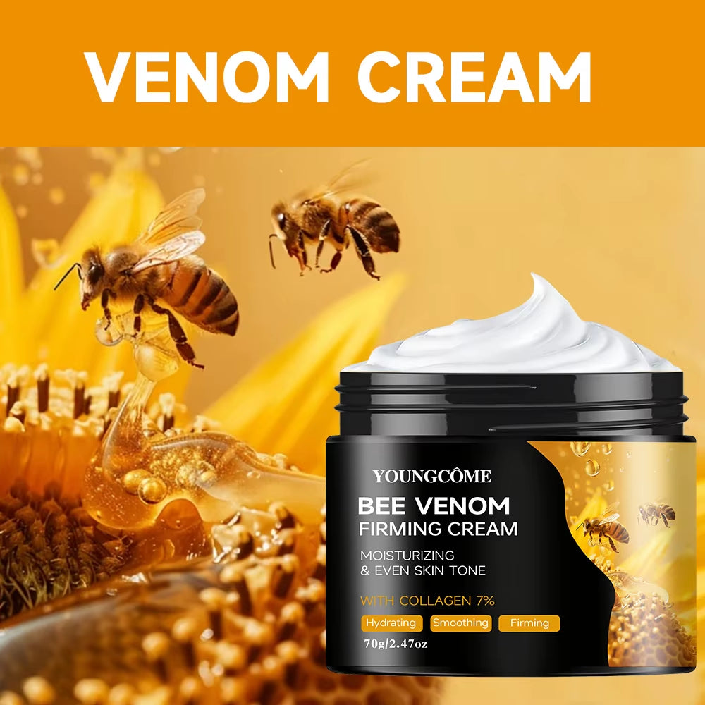 Premium Bee Venom Cream for Face & Neck - Collagen Boost, Skin Tightening, Natural Moisturizer for Sensitive Skin, Non-Greasy