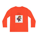 Youth Long Sleeve Tee - Superhero Shield Graphic (Print It Your Way)