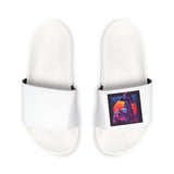 Youth White Slide Sandals — Removable Strap Casual Pool & Beach Slides