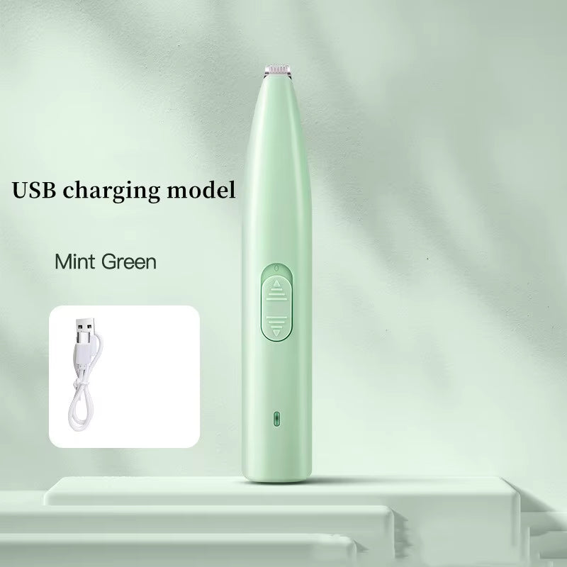 1Pc Electric Pet Clippers Cats Dog Foot Hair Trimmer USB Charging Pet Paw Hair Clipper Shaver Grooming Machine Pets Products