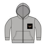 Toddler Fleece Zip Hoodie with Small Front Logo