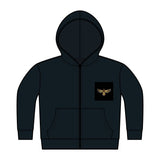 Toddler Fleece Zip Hoodie with Small Front Logo