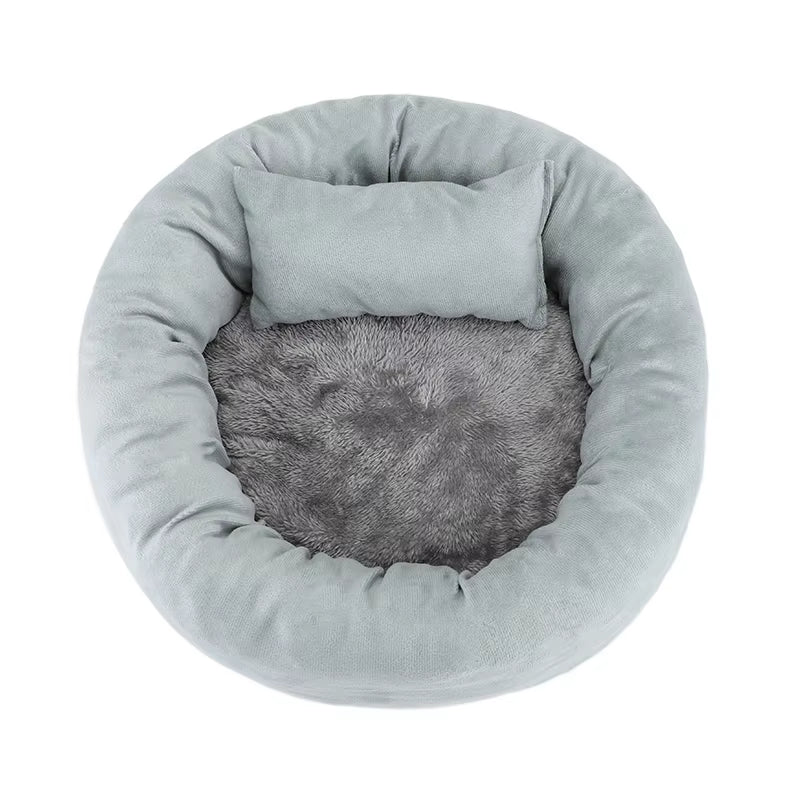 Pet Beds Small Dogs Puppy Bed Sofa Dog Accessorys Accessories Plush Medium Basket Warm Washable Fluffy Kennel Pets Products