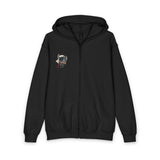 Kids Viking Helmet Zip Hoodie — Cute Norse Warrior Graphic