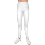 Youth Leggings - Branded White Activewear with Global Logo