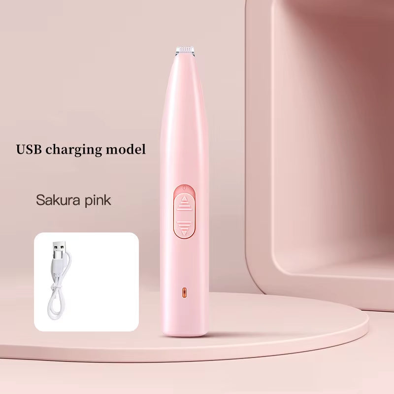 1Pc Electric Pet Clippers Cats Dog Foot Hair Trimmer USB Charging Pet Paw Hair Clipper Shaver Grooming Machine Pets Products
