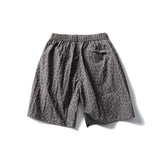 Summer Loose Leopard Print Shorts Men