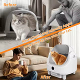 Tuya Wifi App-Control Automatic Cat Litter Box Oem Plastic Pet Product Self-Cleaning Cat Litter