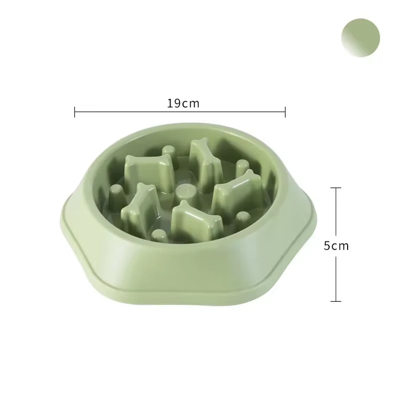 Pet Product Bone Plastic Pet Food Bowl Doggy Puppy Bowl Slow Feeder Dog Bowl