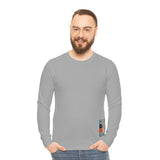 Minimalist Color Block Sweatshirt — Small Geometric Patch Design