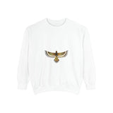 Egyptian Falcon Sweatshirt — Golden Horus Graphic Crewneck