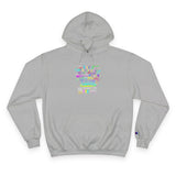 Champion Hoodie — Colorful Positivity Graphic Pullover