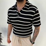 Thin Summer Stripes Sweater For Men