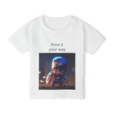 Toddler T‑Shirt — Cute Captain Hero Print "Print it your way"