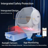 Tuya Wifi App-Control Automatic Cat Litter Box Oem Plastic Pet Product Self-Cleaning Cat Litter