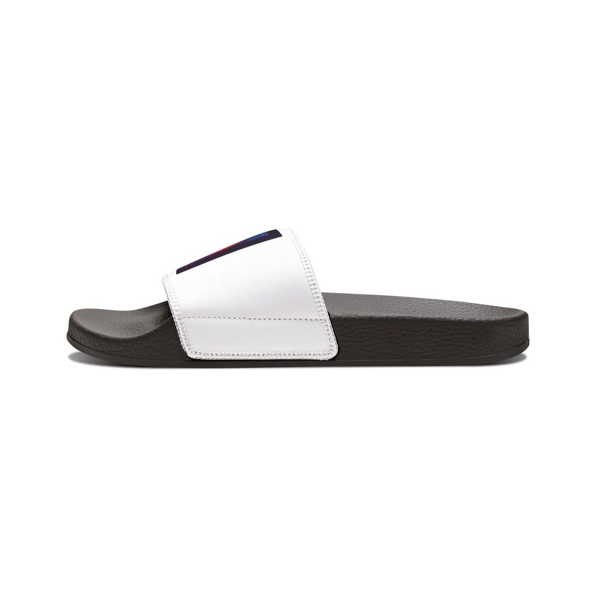Youth White Slide Sandals — Removable Strap Casual Pool & Beach Slides