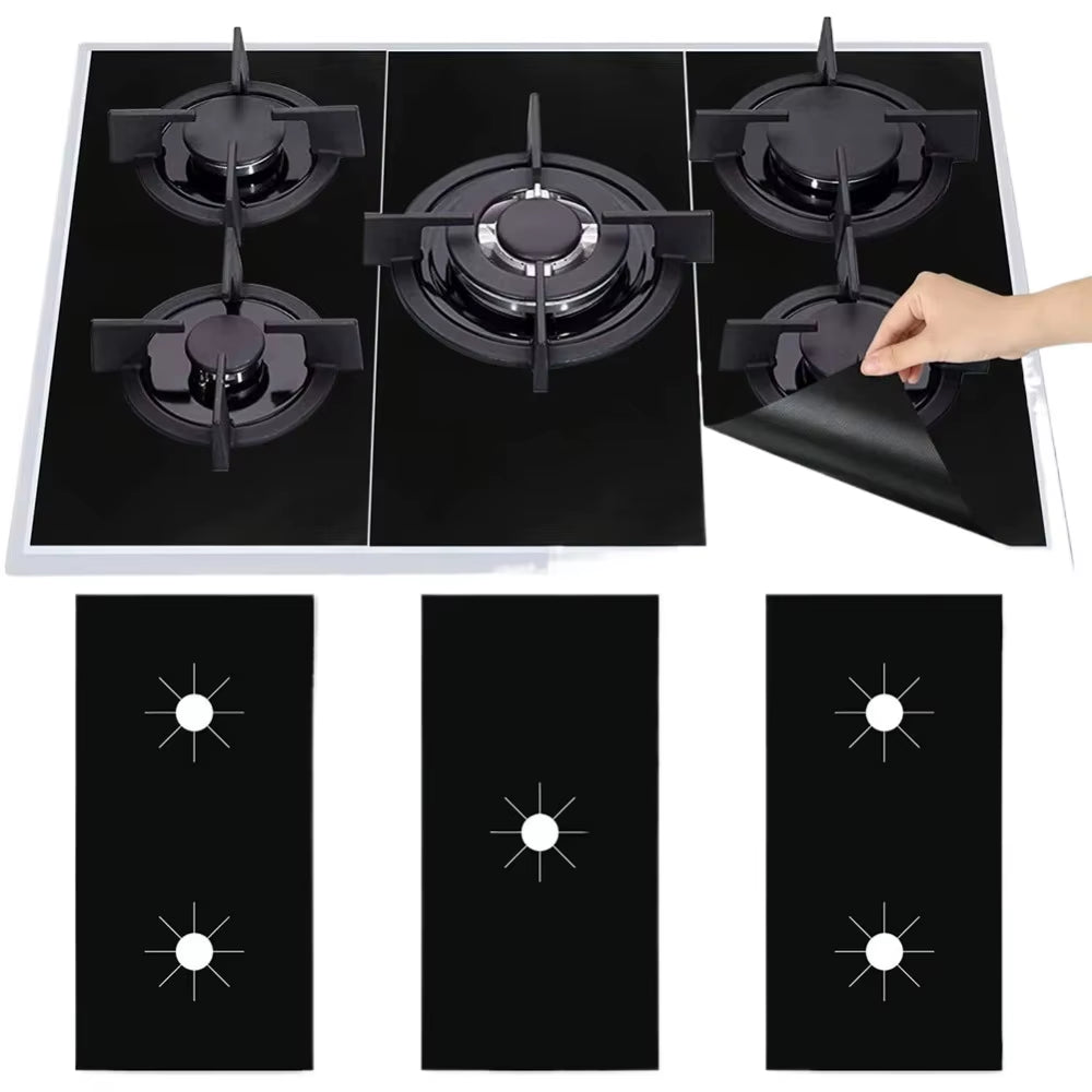 3 Piece Gas Stove Guard, Gas Stove Mat, Stove Anti-Scratch Protection Pad, Stove Surface Guard Is Easy to Clean and Reusable