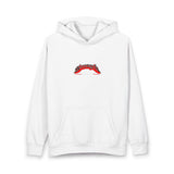 Hoodie — Minimal Red Script Logo Pullover